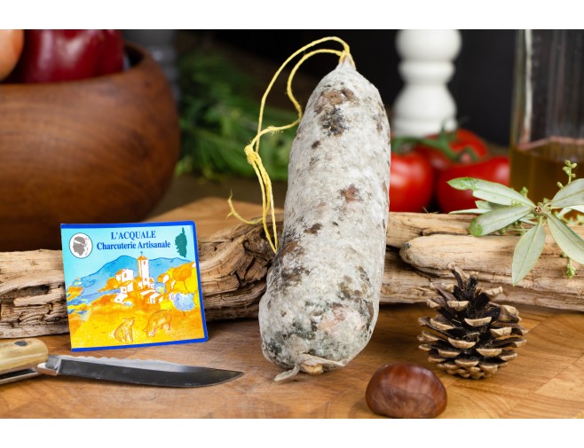 SAUCISSON CORSE FUME A LA CHÂTAIGNE
