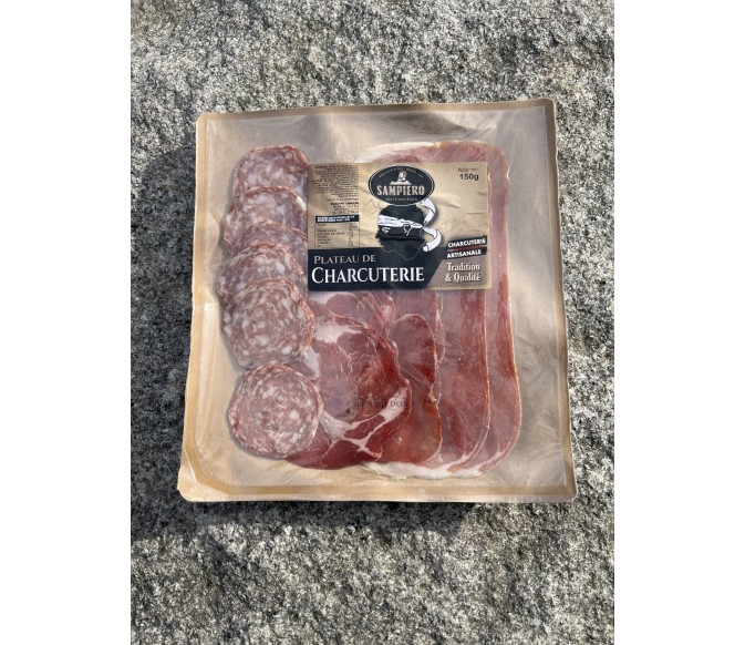 Assiette tranchée frais emballée